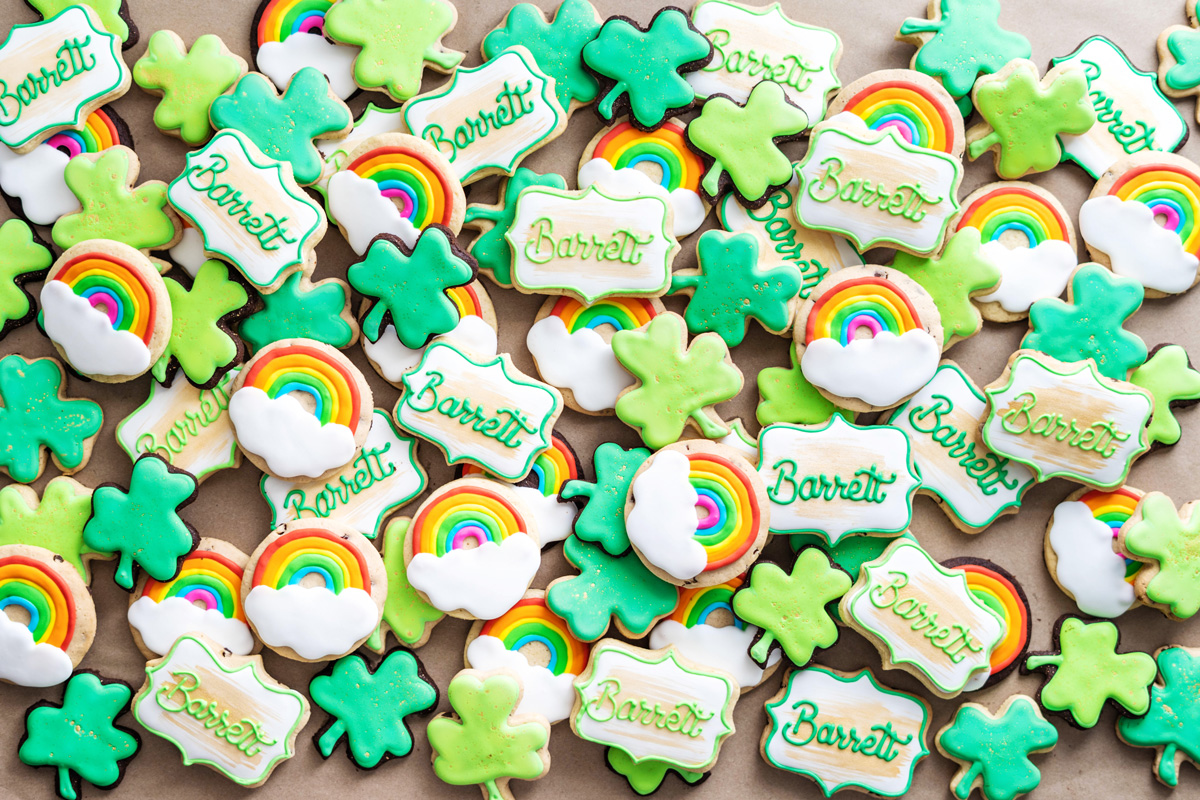 St Patrick's Day Birthday Party Cookies